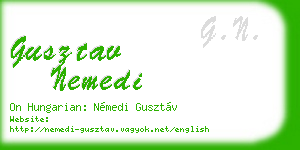 gusztav nemedi business card
